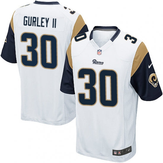 Men's Los Angeles Rams Todd Gurley Game Jersey White